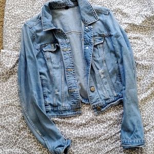 American Eagle Distressed Denim Jacket